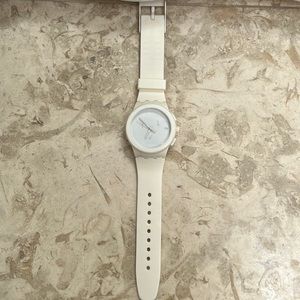 White Swatch Watch